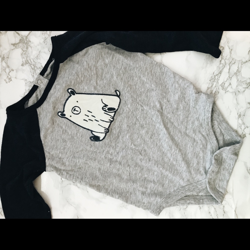 Super-Soft Polar Bear Long Sleeve Bodysuit